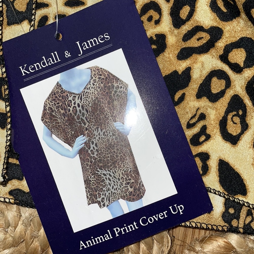 Kendall and James animal print cover up